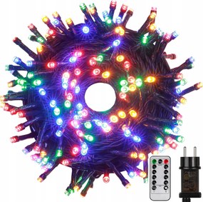 Tacobey Karácsonyi Fényfüzér Vízálló 8 Üzemmód 20M 200LED Többszínű Távirányító