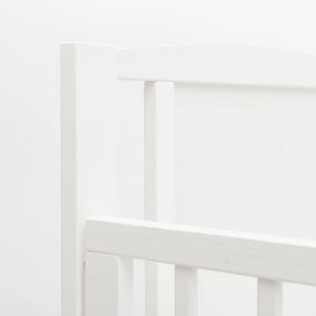 Gyerek kiságy New Baby BEA Zebra leengedhető oldalráccsal fehér
