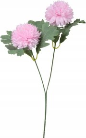 Mesterséges Dupla Fokhagyma Ág Rózsaszín 57cm Kompozíció Kiegészítő