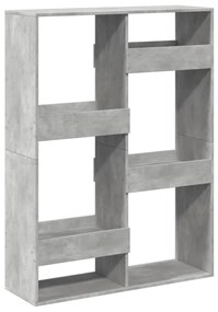 betonszürke szerelt fa térelválasztó 100 x 33 x 135 cm