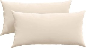 vidaXL Kanapé párnák 2 pcs Bézs 80 x 40 cm szövet