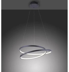 Paul Neuhaus 2472-18 - LED Dimmelhető csillár zsinóron ROMAN LED/30W/230V fekete