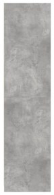 betonszürke szerelt fa ruhásszekrény 100 x 50 x 200 cm