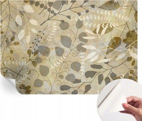 Öntapadós tapéta Fali furnér 3D hatás Ágak levelek 152x104 cm