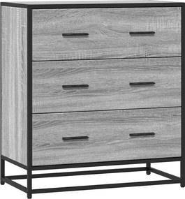 vidaXL szürke sonoma színű szerelt fa tálalószekrény 68 x 35 x 76 cm