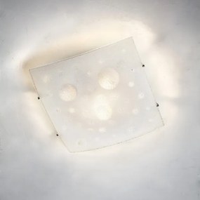 Redo 05-904 - Mennyezeti lámpatest ISIDE 1xE27/42W/230V 30x30 cm átlátszó