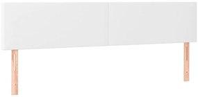 fehér műbőr LED-es fejtámla 160 x 5 x 78/88 cm