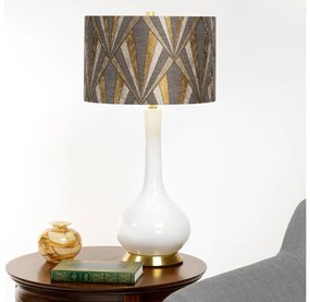 Elstead MILO-AB-TL-VOGPB - Asztali lámpa MILO 1xE27/60W/230V szürke/arany