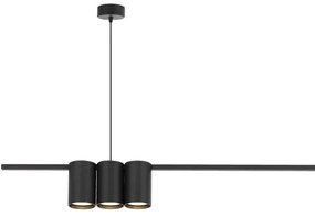 Csillár zsinóron GENESIS 5xGU10/8W/230V fekete