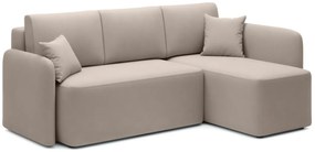 AKCIÓ Bézs sarokülőgarnitúra HADSON - jobb sarok II. minőség