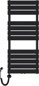 Fürdőszobai létraradiátor elektromos Mila 1200x500 600W Fekete