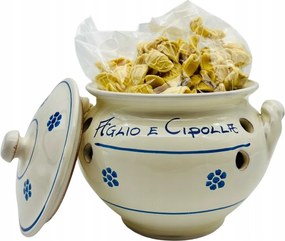 Kézzel készített hagyma- és fokhagymatartó Egyenesen Olaszországból!