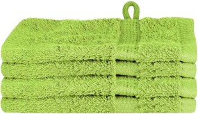 vidaXL Vendégtörölköző SOLUND 4 pcs Zöld 15 x 21 cm 550 gsm
