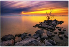 Poszterek 200x135 Sziklák Tenger Naplemente