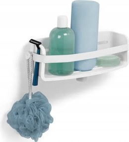 Zuhanypolc fehér fürdőszobai rendszerező Flex kozmetikumokhoz