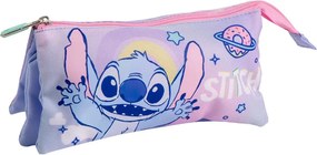 Disney Lilo és Stitch, A csillagkutya Universe 3 rekeszes tolltartó 23 cm