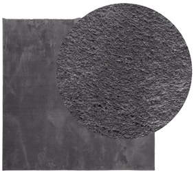 HUARTE antracit rövid szálú puha és mosható szőnyeg 200x200 cm