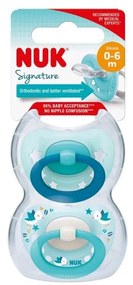 Baba cumi NUK Signature 0-6h 2 db fiú
