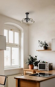 KAJA K-3621 DEZE Fekete Színű Mennyezeti Lámpa 5xE27 15W IP20