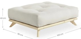 Senza Natural Clear/Clay Brown lábtartó - Karup Design