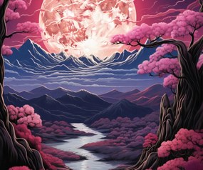 Poszter 60x50cm Rózsaszín Álmok Földje