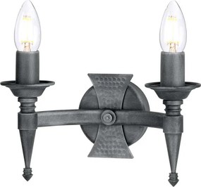 Elstead Lighting SAXON SAX2-BLK-SIL Fali lámpa 2x60W/E14