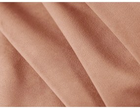 Rózsaszín bársony fotel Abby – Micadoni