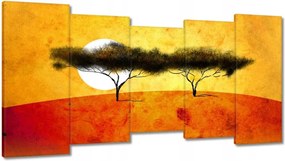 Festmények 150x80 Esti tájkép