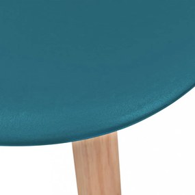 vidaXL 6 db türkiz műanyag étkezőszék