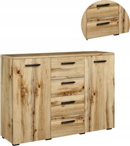 Helena komód 120cm 2D4S Wotan nagy gardróbszekrény játék