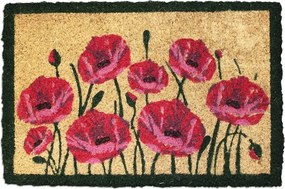 Kókuszos lábtörlő Pipacsok