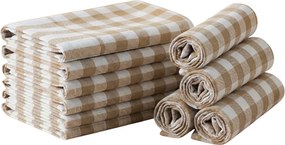 Konyhai törlő CORIVA 50x70 cm bézs, 10 db-os szett