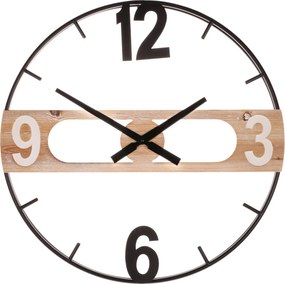 Falióra – 60 cm átmérő, fém és MDF kombináció