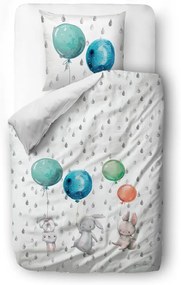 Flying Bunnies gyerek pamut ágyneműhuzat, 100 x 130 cm - Butter Kings