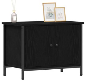 fekete tölgy TV állvány Fekete tölgy Szerelt fa 60 x 35 x 45 cm