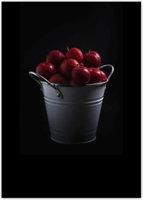 Poszterek A4 Pion Piros alma egy vödörben