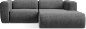 Szürke sarokkanapé (jobb oldali-heverő résszel) Ekahi – Makamii