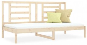 tömör fenyőfa kanapéágy matrac nélkül 90 x 200 cm
