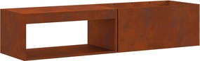 vidaXL Tűzrakó Barna 160 x 45 x 35 cm Acél