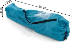 DIVERO® Kempingszék összecsukható lábtartóval 2db kék