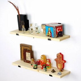 Lam008 Black and Oak polc