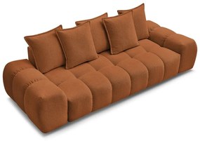 Terrakotta színű zsenília kanapé 278 cm Everest – Bobochic Paris