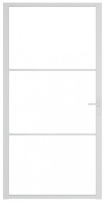 fehér ESG üveg és alumínium beltéri ajtó 102,5 x 201,5 cm