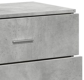 2 db betonszürke szerelt fa tálalószekrény 60 x 39 x 80 cm