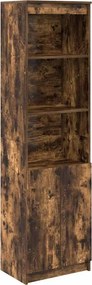 vidaXL füstös tölgy színű szerelt fa magasszekrény 50x35x180 cm