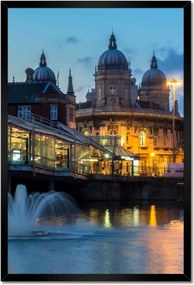 Poszterek keretben 40x60 Szökőkút a folyón