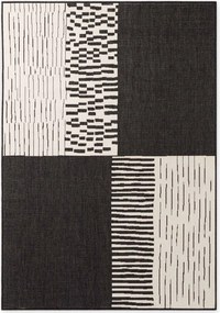 Fekete-krémszínű kültéri-beltéri szőnyeg 200x300 cm Haringey Acacia – Ted Baker