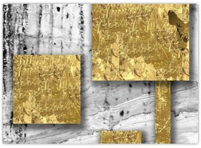 Kép - Arany négyzetek N⁰3 (70x50 cm)