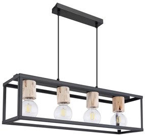 Globo 15476-4H - Csillár zsinóron HAGAR 4xE27/60W/230V