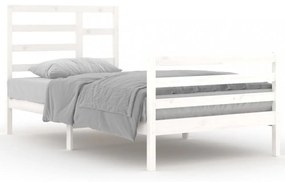 fehér tömör fa ágykeret 104x 200 cm